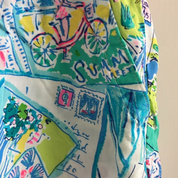 EUC Lilly Pulitzer Katia Shorts pull up Pop Up Wish You Were Here XS - Picture 6 of 9